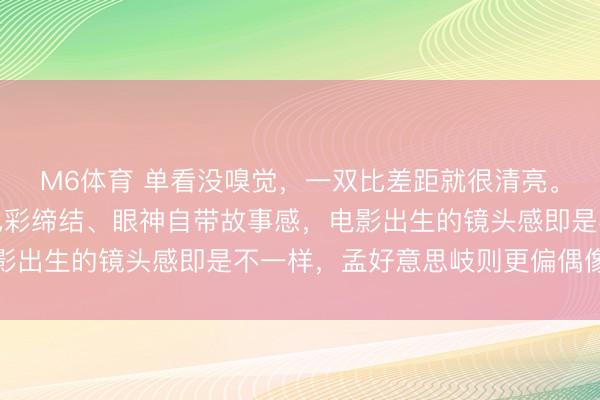 M6体育 单看没嗅觉，一双比差距就很清亮。林允更有演员质感，色彩缔结、眼神自带故事感，电影出生的镜头感即是不一样，孟好意思岐则更偏偶像气质