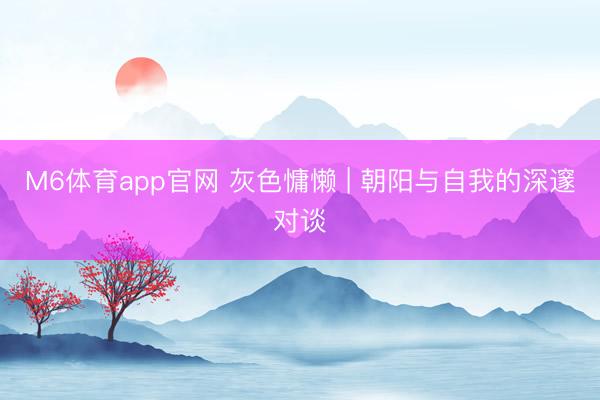 M6体育app官网 灰色慵懒 | 朝阳与自我的深邃对谈