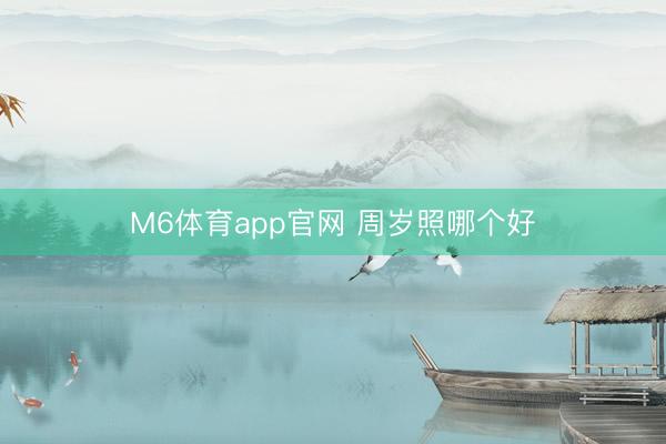 M6体育app官网 周岁照哪个好