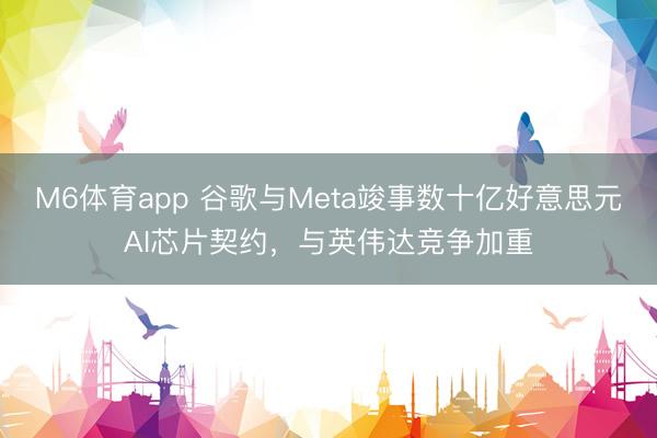 M6体育app 谷歌与Meta竣事数十亿好意思元AI芯片契约，与英伟达竞争加重