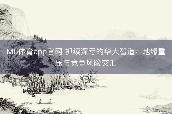 M6体育app官网 抓续深亏的华大智造：地缘重压与竞争风险交汇
