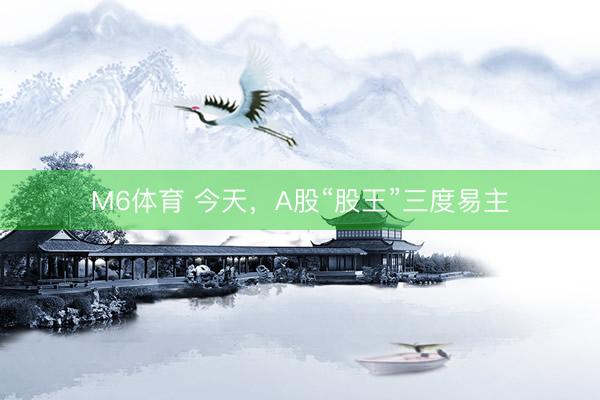 M6体育 今天，A股“股王”三度易主
