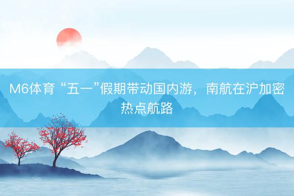M6体育 “五一”假期带动国内游，南航在沪加密热点航路