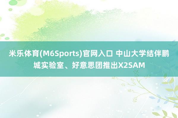 米乐体育(M6Sports)官网入口 中山大学结伴鹏城实验室、好意思团推出X2SAM