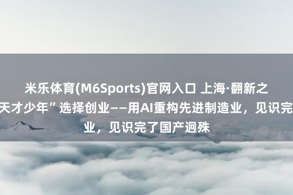 米乐体育(M6Sports)官网入口 上海·翻新之城｜华为“天才少年”选择创业——用AI重构先进制造业，<a href=