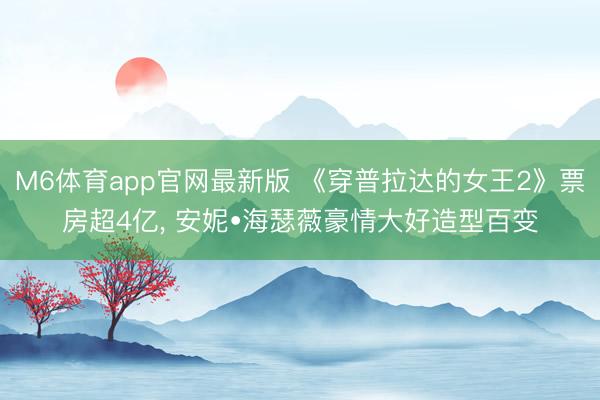 M6体育app官网最新版 《穿普拉达的女王2》票房超4亿， 安妮•海瑟薇豪情大好造型百变
