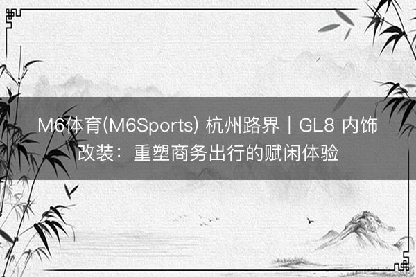 M6体育(M6Sports) 杭州路界｜GL8 内饰改装：重塑商务出行的赋闲体验