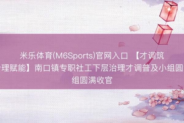 米乐体育(M6Sports)官网入口 【才调筑基・治理赋能】南口镇专职社工下层治理才调普及小组圆满收官