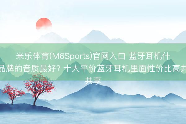 米乐体育(M6Sports)官网入口 蓝牙耳机什么品牌的音质最好? 十大平价蓝牙耳机里面性价比高共享