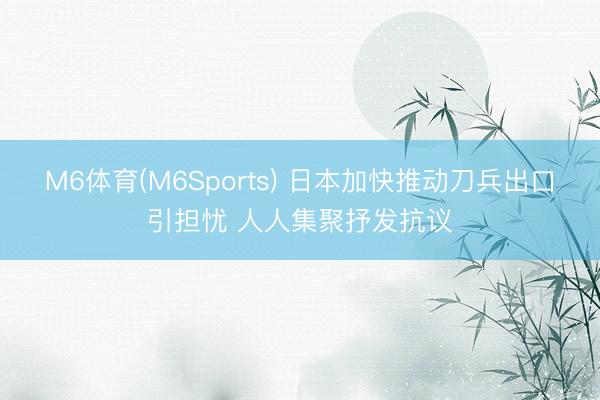 M6体育(M6Sports) 日本加快推动刀兵出口引担忧 人人集聚抒发抗议