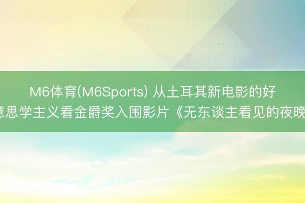 M6体育(M6Sports) 从土耳其新电影的好意思学主义看金爵奖入围影片《无东谈主看见的夜晚》